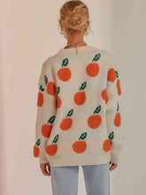 Load image into Gallery viewer, Orange Grove Round Neck Drop Shoulder Sweater