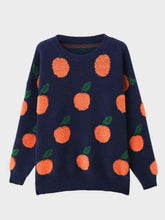 Load image into Gallery viewer, Orange Grove Round Neck Drop Shoulder Sweater