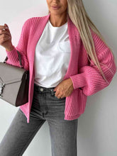 Load image into Gallery viewer, Open Front Dropped Shoulder Cardigan