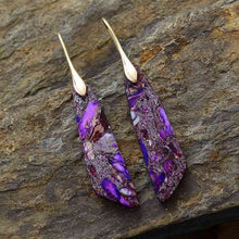 Load image into Gallery viewer, Gold-Plated Copper Dangle Earrings