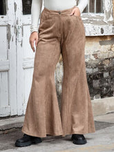 Load image into Gallery viewer, Plus Size Pocketed Flare Pants