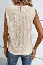 Load image into Gallery viewer, Lace Detail Eyelet Tank
