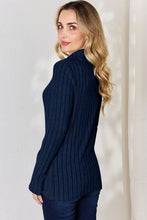 Load image into Gallery viewer, Basic Bae Full Size Ribbed Mock Neck Long Sleeve T-Shirt