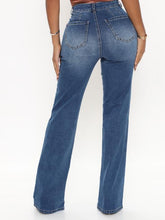 Load image into Gallery viewer, Raw Hem High Waist Jeans