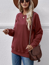 Load image into Gallery viewer, Round Neck Long Sleeve Sweatshirt