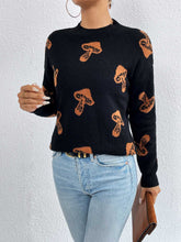 Load image into Gallery viewer, Patterned Drop Shoulder Sweater