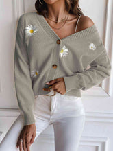 Load image into Gallery viewer, Floral Button Up Cardigan
