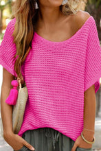 Load image into Gallery viewer, Boat Neck Short Sleeve Sweater