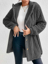 Load image into Gallery viewer, Button Down Hooded Coat