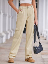 Load image into Gallery viewer, Straight Denim Cargo Pants