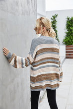 Load image into Gallery viewer, Round Neck Dropped Shoulder Sweater