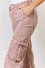 Load image into Gallery viewer, RISEN Full Size High Rise Cargo Wide Leg Jeans