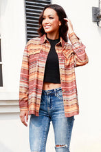 Load image into Gallery viewer, Geometric Button Up Long Sleeve Shacket