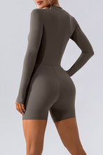 Load image into Gallery viewer, Half Zip Long Sleeve Active Romper