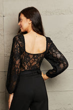 Load image into Gallery viewer, Lace Long Sleeve Bodysuit