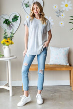 Load image into Gallery viewer, Heimish Full Size Pocketed Round Neck Short Sleeve T-Shirt
