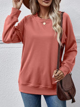 Load image into Gallery viewer, Round Neck Long Sleeve Sweatshirt