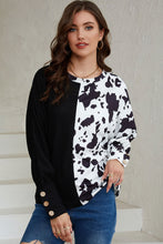 Load image into Gallery viewer, Animal Print Round Neck Top