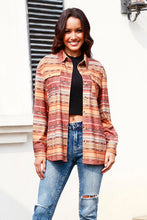 Load image into Gallery viewer, Geometric Button Up Long Sleeve Shacket