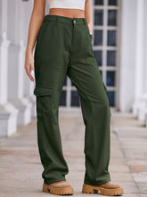 Load image into Gallery viewer, Straight Denim Cargo Pants