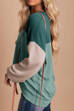 Load image into Gallery viewer, Color Block Dropped Shoulder T-Shirt