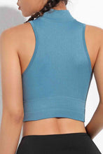 Load image into Gallery viewer, Mock Neck Ribbed Sports Tank