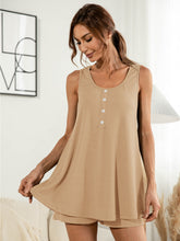 Load image into Gallery viewer, Scoop Neck Wide Strap Top and Shorts Set