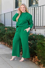 Load image into Gallery viewer, DOORBUSTER DEAL: Take Full Size Textured Long Sleeve Top and Drawstring Pants Set