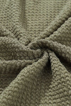 Load image into Gallery viewer, Waffle-Knit Button Up Drawstring Hoodie