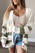 Load image into Gallery viewer, Striped Button Down Cardigan