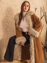 Load image into Gallery viewer, Plus Size Open Front Long Sleeve Coat