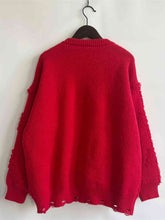 Load image into Gallery viewer, Pearl Detail Round Neck Long Sleeve Sweater