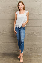 Load image into Gallery viewer, Lace Detail Square Neck Tank Top