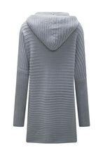 Load image into Gallery viewer, Open Front Longline Hooded Cardigan