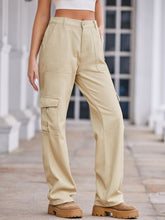 Load image into Gallery viewer, Straight Denim Cargo Pants