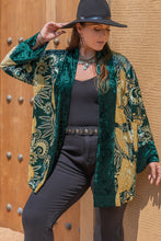 Load image into Gallery viewer, Plus Size Open Front Bohemian Style Long Sleeve Cardigan