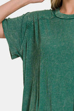 Load image into Gallery viewer, Zenana Washed Ribbed Short Sleeve Top