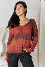 Load image into Gallery viewer, Gradient V-Neck Sweater