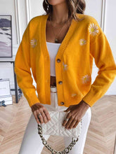Load image into Gallery viewer, Floral Button Up Cardigan
