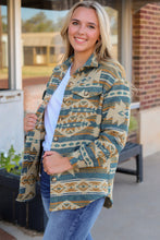 Load image into Gallery viewer, Geometric Button Down Collared Jacket