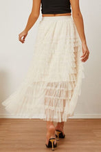 Load image into Gallery viewer, Ruched High Waist Tiered Skirt