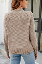Load image into Gallery viewer, Waffle-Knit Round Neck Reglan Sleeve Sweater