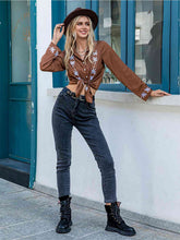 Load image into Gallery viewer, Floral Collared Neck Button Front Shirt