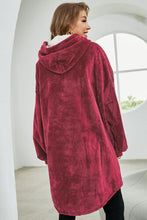 Load image into Gallery viewer, Kangaroo Pocket Dropped Shoulder Hoodie