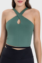 Load image into Gallery viewer, Crisscross Grecian Neck Active Cami