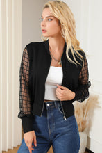 Load image into Gallery viewer, Zip-Up Lantern Sleeve Jacket