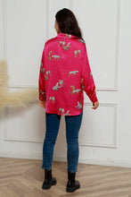Load image into Gallery viewer, Animal Print Collared Neck Shirt
