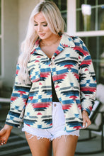 Load image into Gallery viewer, Geometric Button Down Jacket