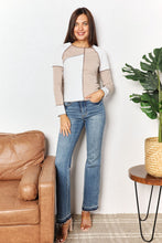 Load image into Gallery viewer, Double Take Color Block Exposed Seam Top