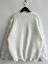 Load image into Gallery viewer, Pearl Detail Round Neck Long Sleeve Sweater